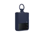 Samsung EF-PF721TN Navy Silicone Cover with Ring  / Z Flip4 - Image 2