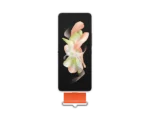 Samsung EF-GF721TW White Silicone Cover with Strap  / Z Flip4 - Image 3