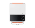 Samsung EF-GF721TW White Silicone Cover with Strap  / Z Flip4 - Image 4