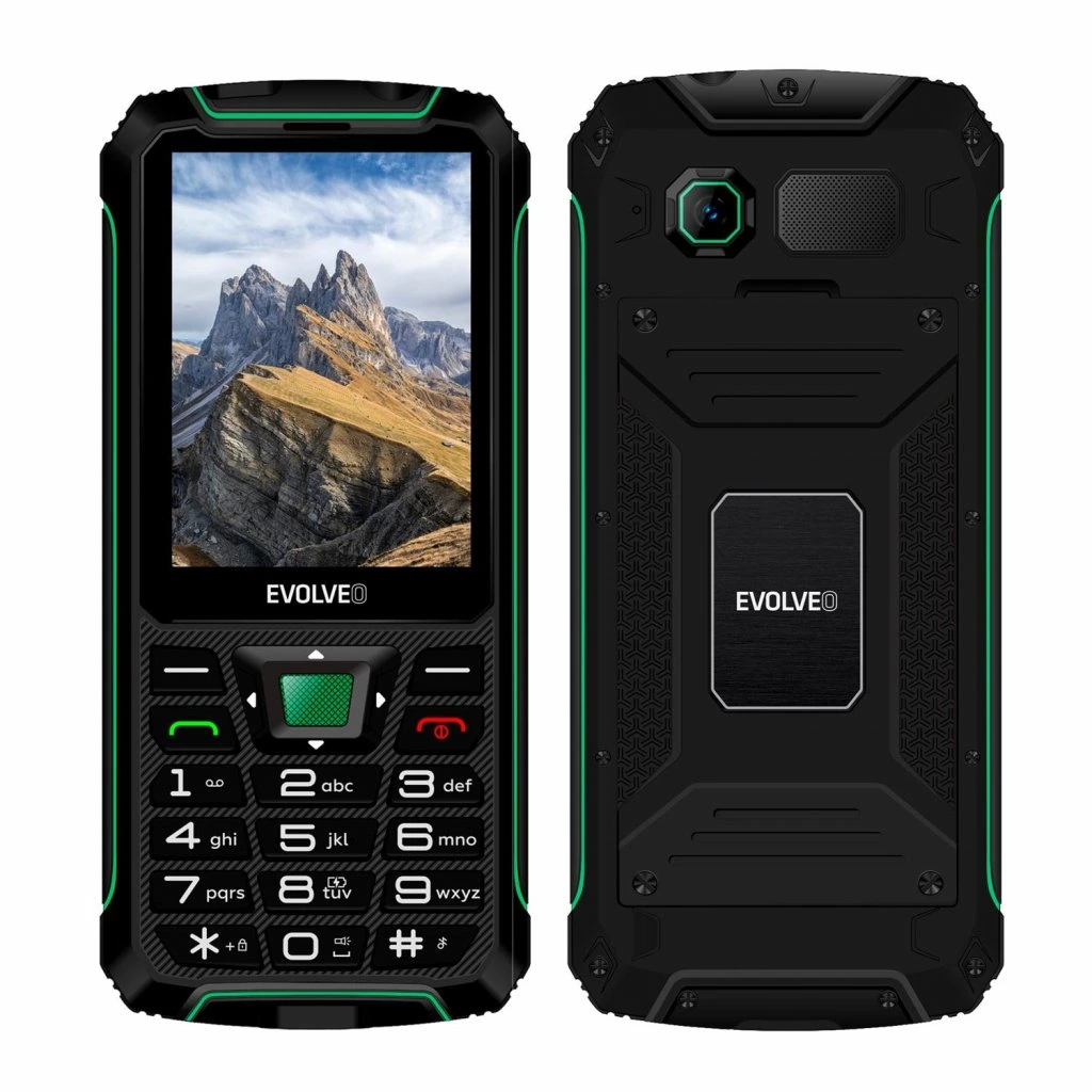 6279_hlavni-obrazek EVOLVEO SGP-W4 Black-Green / Strong Phone - Image 1
